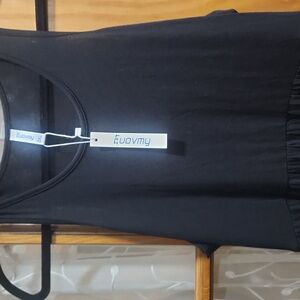 Sleeveless Black Long Dress From Euovmy